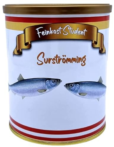 Surströmming aus der Dose Scherzarktikel, Lustige Geschenkidee, Party-Brüller, Spaßgeschenk, Halloween, Geburtstagsgeschenk