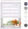 Radeco® Doppelrollo mit Kassette 150 x 240 cm (BxH) weiß, Blickdicht oder Transparent, ohne Bohren möglich, doppelrollo wandmontage, Duo Rollo, doppelrollo 150 cm breit