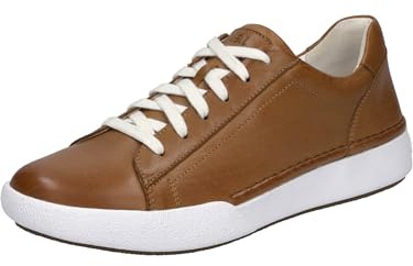 Josef Seibel Damen Low-Top Sneaker Claire 01,Weite G (Normal),Wechselfußbett,schnürer,Halbschuhe,straßenschuhe,Camel,38 EU