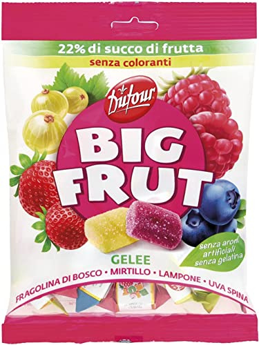 6x Dufour Big Frut Gelee Beeren Walderdbeere - Heidelbeere - Himbeere - Stachelbeere 150 g