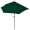 Mendler Sonnenschirm halbrund Parla, Halbschirm Balkonschirm, UV 50+ Polyester/Alu 3kg 300cm ohne Ständer - grün
