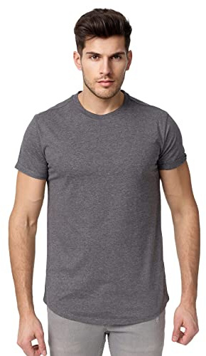 Tazzio T-Shirt Herren Rundhals Shirt Rundkragen Basic E105