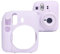 Kimyoaee Camera Case for Fujifilm Instax Mini 12 Instant Camera Accessories Premium Soft Silicone Protective Carrying Cover - Lilac Purple