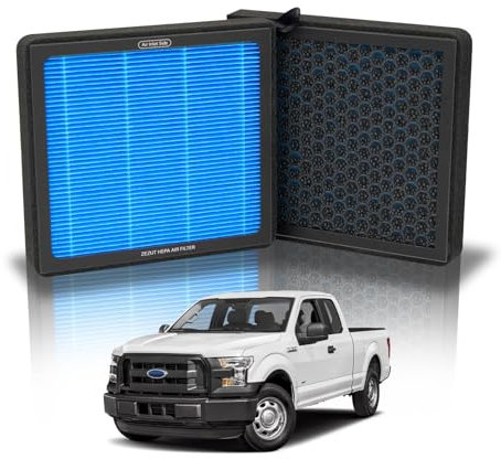 ZEZUT Filtro dell'aria HEPA abitacolo con carbone attivo, adatto per Ford Expedition, F-150, F-250, F-350, F-450, F-550 Super Duty; Lincoln Navigator