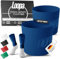 Loopa Pro Grip Tapes Fußball Schienbeinschonerhalter aus hochwertigem Silikon für Herren, Damen & Kinder (ab12J.) | Fußball Stutzenhalter | Shin Guard Holder | Shin Pad Stay (Blue)