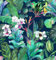 SOEWIOU Tropical Palm Leaves Flowers Wallpaper, 300 * 44.5cm Thicken Removable Waterproof Green Leaf Wallpaper for Living Room, Bedroom, Washroom, Cabinet Wall