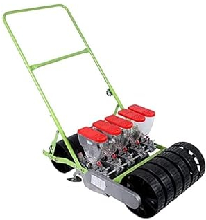 Sämaschine Sämaschine Manuelle Sämaschine, Präzisions-Pflanzgefäß, Handsämaschine, Erdnuss, Maisbohnen, Pflanzgefäß, Garten, Samenstreuer, 5 Reihen gleichzeitige Aussaat