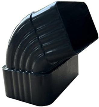 Coude avant rectangulaire à 65°, connecteur de tuyau de descente de gouttière, adaptateur à 90 degrés pour extension en alliage d'aluminium, connexion de canalisation