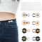 KATIMI 4 Paar Knöpfe Hosen Enger Machen Clip, Abnehmbarer Hosenbund Enger Machen Clip, Gänseblümchenblumen Jeans Knöpfe Ohne Nähen, Verstellbare Nagelfreie Hosenknopf zum Enger Machen für Jeans