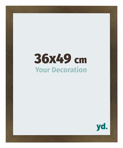 yd. Your Decoration - Puzzlerahmen 36x49 - Bronze Dekor - Puzzlerahmen 500-1000 Teile - Holz Bilderrahmen - Mura