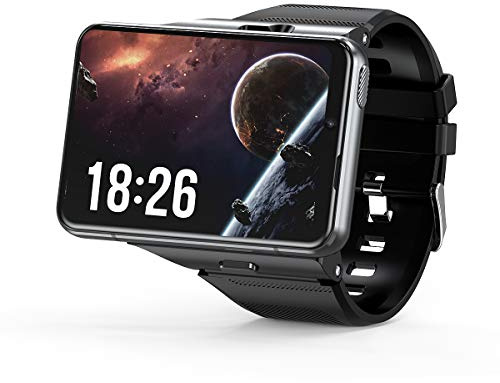 Generisch KS999-V 4G Internet GPS Smartwatch 4GB 64GB Android 9.0 2.88 Großer Bildschirm 800W+200w Dual Kamera Google Play SIM Karte Sportuhr Für Männer (Schwarz, RAM 4GB + ROM 64GB)