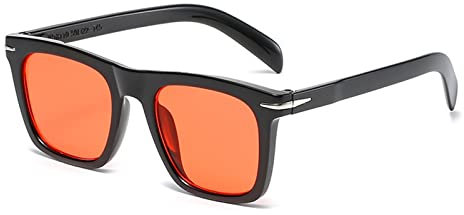 TXFXZXZ Occhiali da sole per le donne UV400 Occhiali da sole maschili Occhiali rettangolari, Colore: rosa., taglia unica