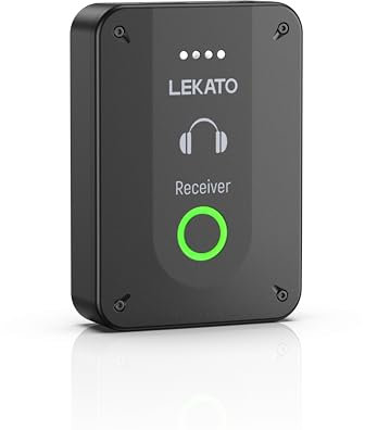 LEKATO MS-02 Sistemas In-Ear para Monitorización Personal Profesional para Escenarios de Estudio - Un Receptor