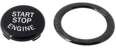 ECSiNG Abdeckung Und Ring für Den Startknopf des Automotors Kompatibel mit BMW 3er E90 Kompatibel mit BMW 1er 2004–2011