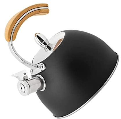 HUIBBGO Tea Kettles Stainless Steel Water Bottle Tea Kettle Whistling Kettle Stainless Steel Whistling Spout Anti Hot Handle Tea Pots Camping