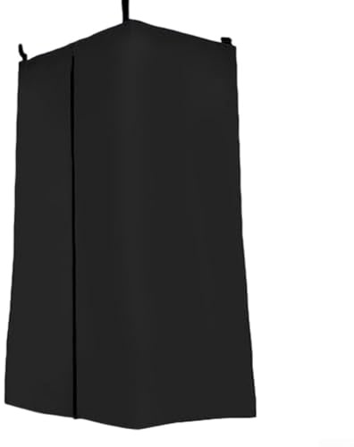 Outdoor Schwimmendes Boot Wickelzelt mit hängender Abdeckung, wasserdichter Polyester-Vorhang für den Einsatz auf Booten, Camping, Wohnmobil, Strand (schwarz)