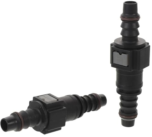 GAROZATION Set di 2 connettori rapidi in plastica per tubo benzina 7,89 mm 5/16 adattatori con guarnizione per impianti di alimentazione veicolari