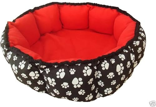 Petnap Heated Pet Bed Round Red Heated pet heat pad pet cat dog bed Item 604