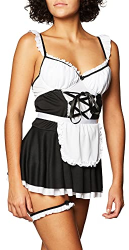 Escante French Maid, Black/White, Large