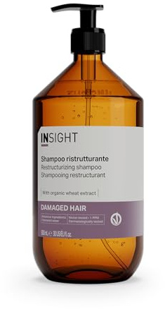 Insight Restrukturierendes Shampoo 900 ml | Stärkt das Haar und gibt ihm seine Pracht zurück | Glasflasche
