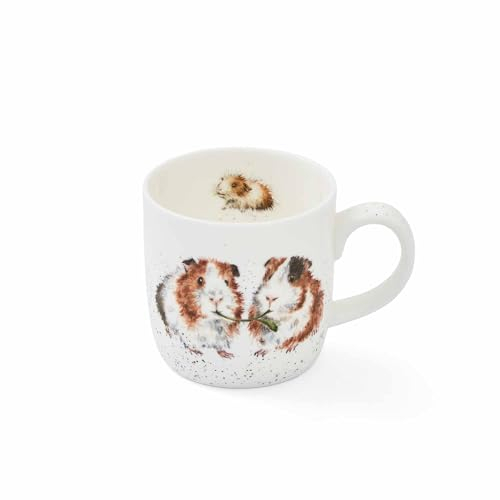 Portmeirion Home & Gifts Wrendale Tasse simple en porcelaine anglaise Motif cochon d'Inde