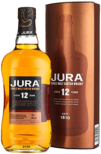 Jura 12 Year Old Single Malt Scotch Whisky 70cl | Fruity and Balanced 40% vol | More than a Whisky, made by a Scottish Island Community | A Rich, Vibrant Single Malt