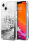 Guess GUHCP13SLG4GSI Hülle für iPhone 13 Mini 5,4 Silber 4G Big Liquid Glitter, Rot