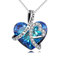 AOBOCO Kette Herz Damen Sterling Silber Ich Liebe Dich für immer Halskette, Hochzeitstag Jahrestag Geburtstagsgeschenk für Frauen Mama Freundin Sie
