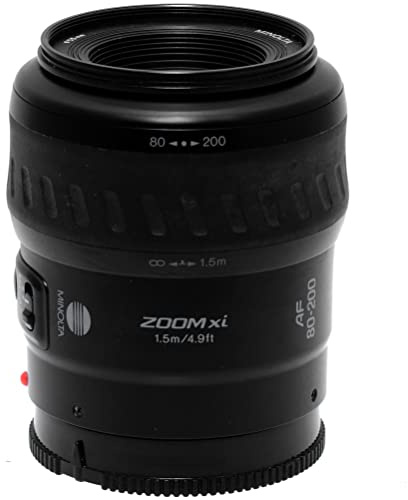 Minolta AF zoom 80/200 mm. f4,5-5,6 xi A-Mount para Sony Alpha y Konica Minolta AF