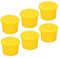 sourcing map Paket von 6 Silikon Flaschendeckel 26mm/1.02 Unkaputtbar Stopfen Siegel Gelb