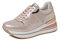 QUEEN HELENA Scarpe Alte da Ginnastica Sneakers Casual Platform Plateau Zeppa Leggere Donna X28-36 (X28-38 Rosa, Numeric_37)