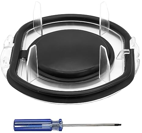 Couvercle de Réservoir à Poussière avec Sealing Ring, Accessoire pour Dyson, Couvercles de Rechange avec Tournevis, Couvercle Poubelle pour Dyson V6 / DC58 / DC59 / DC61 / DC62 / DC72 / DC74