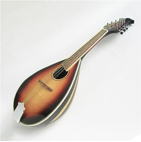 Diskante 8-saitige Akustische Mandoline, Fichtensperrholzplatte, Palisandergriffbrett Mit Tasche Mandolinen für Erwachsene (Color : 02)