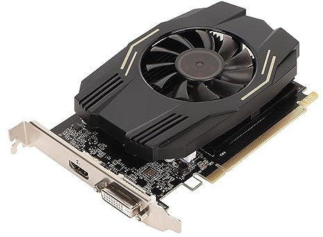 GT 1030 Graphics Card, 4GB DDR4 64Bit 1468/2400Mhz, HD DVI PCI Express X4 3.0 Desktop Gaming Video Card, Single Fan OC Graphics Card