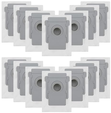 Lot de 14 Sacs d'aspirateur pour IRobot Roomba i7/i7+/i3/i3+/i4/i4+/i6/i6+/i8/i8+/S9/S9+/j7/j7+/E5/E6/E7 Sac de rechange pour IRobot Roomba I7 Kit d'accessoires (A-14 Pièces)