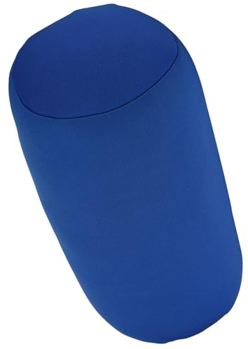 Akozon Mikrokügelchen-Rückenkissen, Kissen, Schlaf- und Nackenstütze, Bequeme G-Rolle, Überwurf, für Reisen und Zuhause (Blue)
