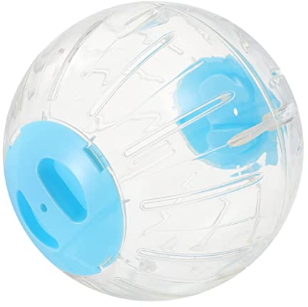 FOMIYES Hamster Run-about Exercise Ball Toy 18.5cm Blue Running Roller for Hamsters Small Pets Indoor Fitness Play
