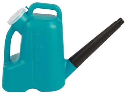 Cyrank 3L Gießkanne Für Zimmerpflanzen, Gartengießkanne, Große Kunststoff-Gießkanne Mit Langem Auslauf, Gallone Für Gartenpflanzen, Blumen(Blau)