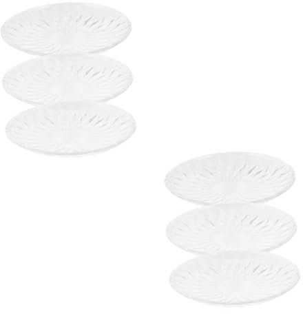TOPBATHY 6 Stk Schale aus Kristallglas bandejas para comida Snack-Tablett Obstplatte geschenke für den einzug Aufbewahrungsplatten für Schmuck Dessertteller Ziemlich Ablagefach das