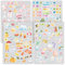 younikat Aufkleber-Set I Kinder I über 200 Sticker I Aquarell rosa I dv1420