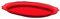 Avilia Plateau de service rouge 47,5 x 36 x 2,6 cm – élégant et résistant, idéal pour les fêtes de Noël ou les dîners spéciaux, fabriqué en SAN, idéal également pour servir le petit-déjeuner, le café
