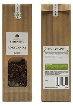 Tisana Rosa Canina 200 grammi - Erboristeria Simoncelli - Infuso Ricco di Vitamina C per Rafforzare il Sistema Immunitario