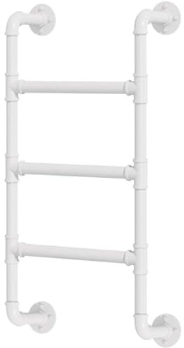 Scala in metallo a parete per soppalco domestico, Scala per letto a castello per soffitta bianca da 39/47/52/55/59 Scala da arrampicata di sicurezza in ferro battuto per garage sul tetto esterno(