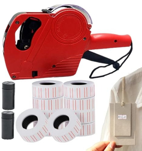 Preisschild-Maschine - Preisbeschriftungsmaschine, 8 | stelliges Preisetikettierwerkzeug | Tragbarer Einzelhandels-Etikettiergerät, bequem et