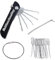 JAWUZ 20 in 1 kit crochet kit de crochetage kit crochetage serrure kit crochetage serrure clef passe partout Convient aux débutants et aux professionnels（Noir）