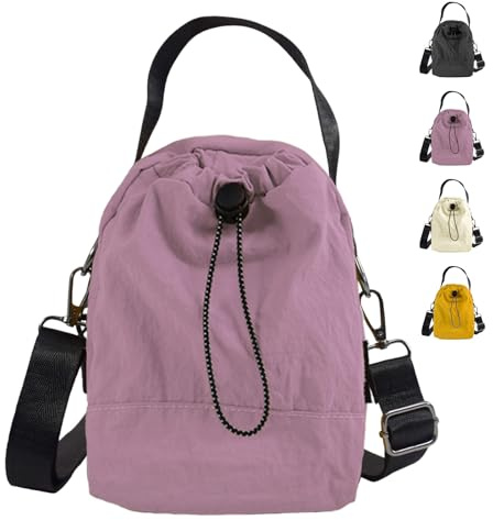 ModaZeal Crossbody Bag with Water Holder Small Handbag Nylon Shoulder Purse | Phone Bag with Adjustable Strap and Drawstring Design, Water-Resistant and Lightweight, Ideal for Outdoor Travel Daily Work