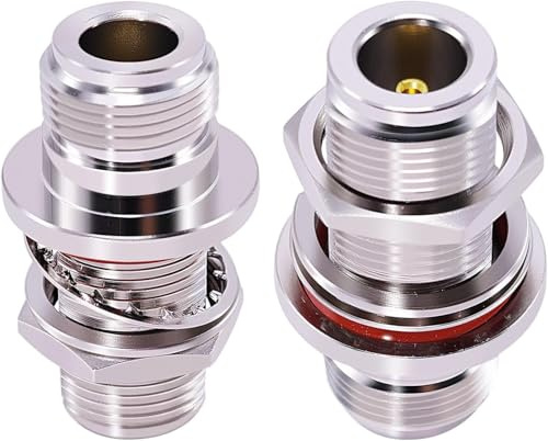 N Type Female Adapter N Female to N Female Bulkhead Coaxial Connector for Antenna Coaxial Cable