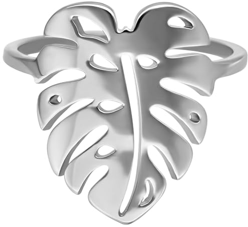 Wildcat Ring - Monstera Leaf Ring aus Chirurgenstahl 316L, Körperstelle: