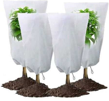Gettimore Frostsichere Pflanzhaube 200x240cm für den Winterschutz von Topfpflanzen, Olivenbäumen, Palmen, weiß oder grün