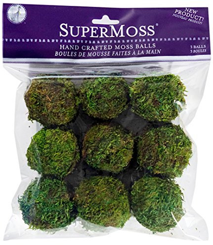 Super Moss (21769) Mooskugeln, frisches Grün, 2 Stück (9 Stück)